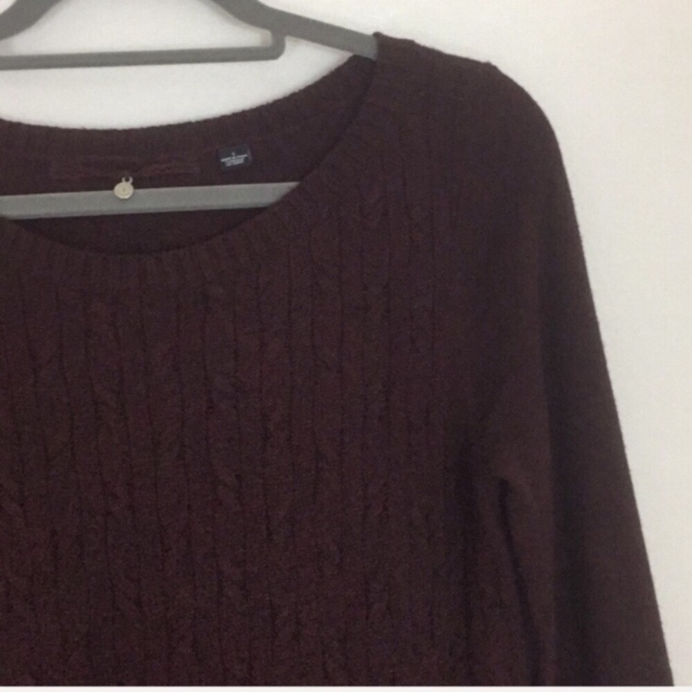 Anthropologie Maroon Crew Neck Sweater - Picture 5 of 8